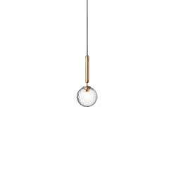 Nuura Miira 1, brass/optic clear- Taklamper Og Plafond