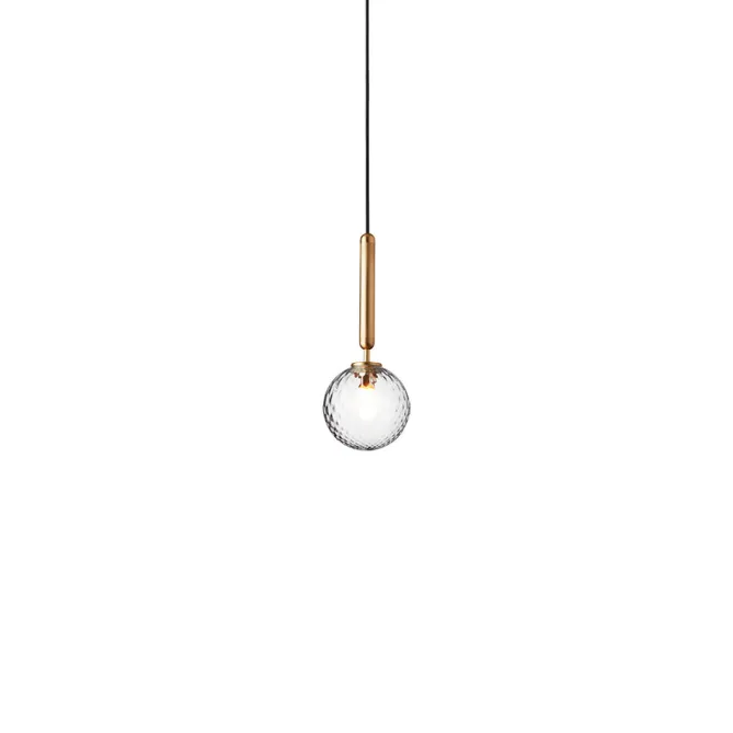 Nuura Miira 1, brass/optic clear- Taklamper Og Plafond