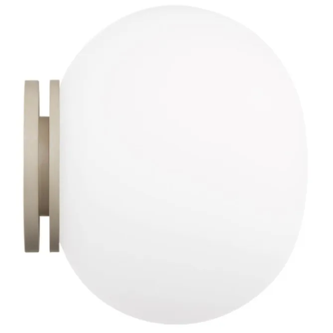 Flos Mini Glo – Ball C/W- Vegglampe|Taklamper Og Plafond