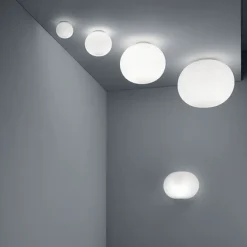 Flos Mini Glo – Ball C/W- Vegglampe|Taklamper Og Plafond