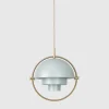 GUBI Multi-Lite Pendel – Sea grey Brass base- Taklamper Og Plafond