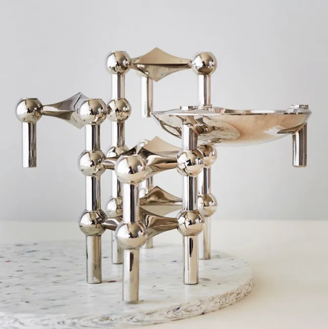 Stoff Nagel Bowl – Chrome- Lysestaker / Lyslykter / Lys|Fat / Brett / Skåler