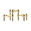 Stoff Nagel Candle Holder – Brass 3pk- Lysestaker / Lyslykter / Lys|Dekor