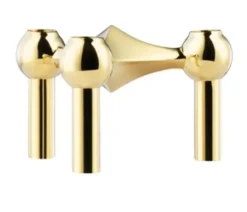 Stoff Nagel Candle Holder – Brass- Lysestaker / Lyslykter / Lys