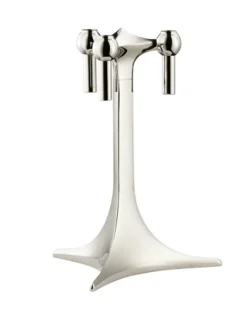 Stoff Nagel Candle Stand – Chrome- Lysestaker / Lyslykter / Lys|Dekor