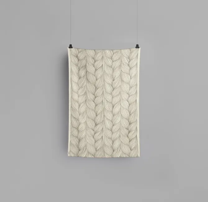 Ru00f8ros Tweed Naturpledd Flette- Pledd