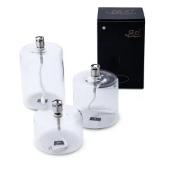 Peri Design Oljelampe Cylinder Chrome- Lysestaker / Lyslykter / Lys