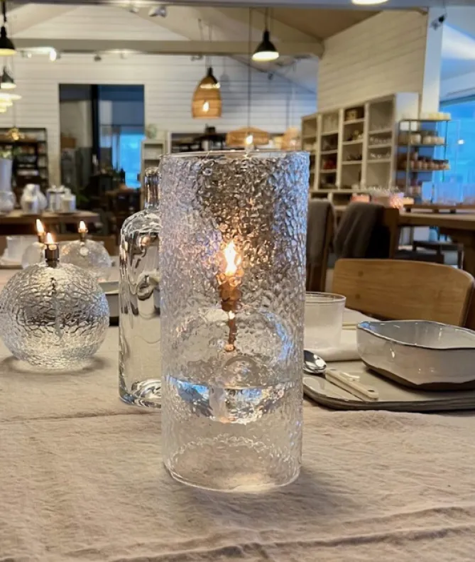 Peri Design Oljelampe Windshelter- Hamret glass- Til Det Dekkede Bordet|Lysestaker / Lyslykter / Lys