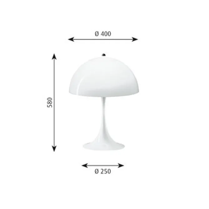 Louis Poulsen Panthella bord- Bordlampe