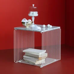 Panton Wire Topplate – marmor- Bord|Oppbevaring