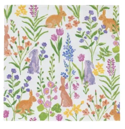 Caspari Papirservietter lunsj -Bunny Field- Til Det Dekkede Bordet