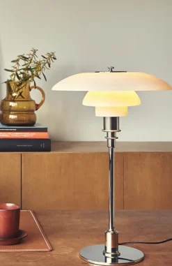 Louis Poulsen PH 3/2 Bordlampe krom- Bordlampe