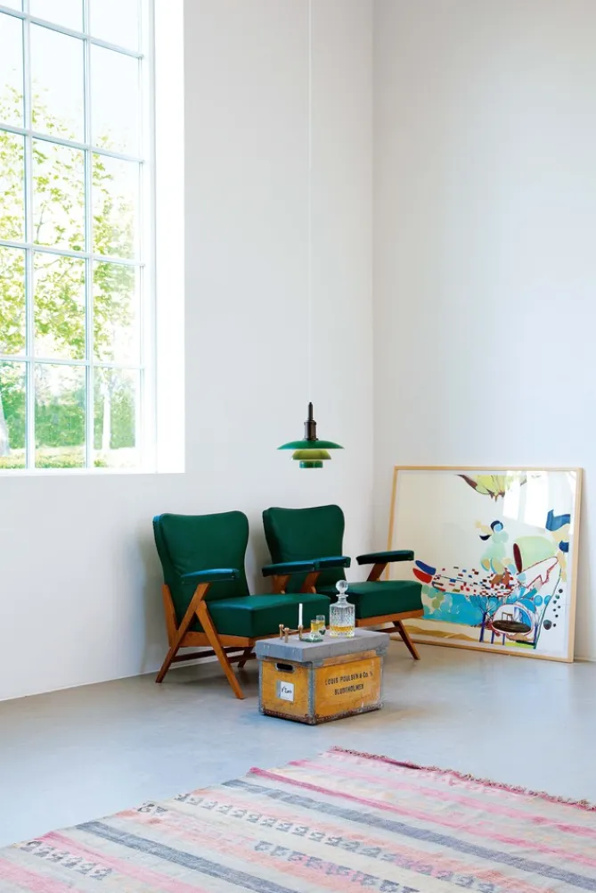 Louis Poulsen PH 3½-3 pendel – Grønn- Taklamper Og Plafond