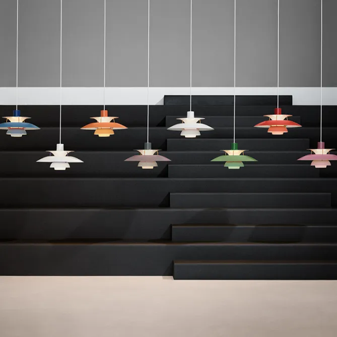 Louis Poulsen PH 5 pendel – Hues of green- Taklamper Og Plafond