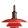 Louis Poulsen PH 3½-3 pendel – Rød- Taklamper Og Plafond