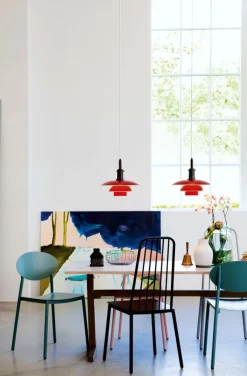 Louis Poulsen PH 3½-3 pendel – Rød- Taklamper Og Plafond