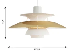 Louis Poulsen PH 5 pendel messing- Taklamper Og Plafond