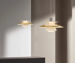 Louis Poulsen PH 5 pendel messing- Taklamper Og Plafond
