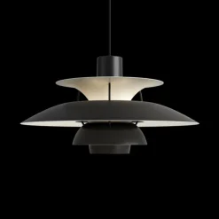 Louis Poulsen PH 5 pendel Monochrome black- Taklamper Og Plafond