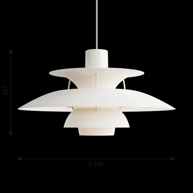 Louis Poulsen PH 5 pendel Monochrome white- Taklamper Og Plafond