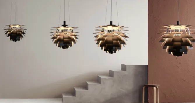 Louis Poulsen PH Kongle taklampe – sort- Taklamper Og Plafond