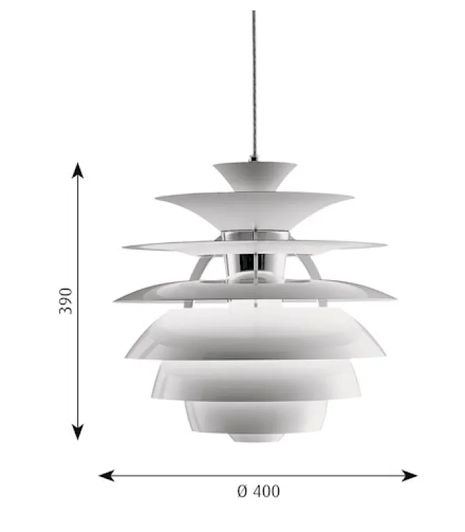 Louis Poulsen PH Snowball- Taklamper Og Plafond