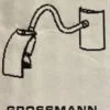 Grossmann PRO Vegglampe Lang arm -Matt messing- Vegglampe