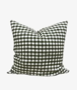Lovely Linen Putetrekk i Lin 50×50 – Square Jeep Green- Puter