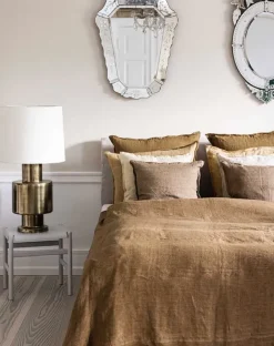 Bungalow Putetrekk -Linen Straw- Puter