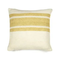 Libeco Putetrekk -The Belgian Pillow -Mustard Stripe 50×50- Puter