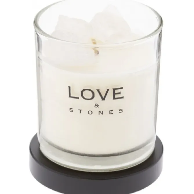 Love & Stones Raw Energy Krystall Kvarts Duftlys- Duftlys/Duftolje|Lysestaker / Lyslykter / Lys
