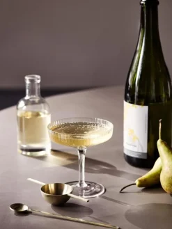 Ferm Living Ripple champagneglass – 2pk- Til Det Dekkede Bordet
