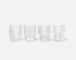 Ferm Living Ripple -Glass 4pk- Til Det Dekkede Bordet