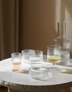 Ferm Living Ripple -Glass 4pk- Til Det Dekkede Bordet
