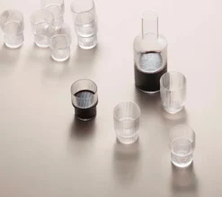 Ferm Living Ripple glass small – 4pk- Til Det Dekkede Bordet