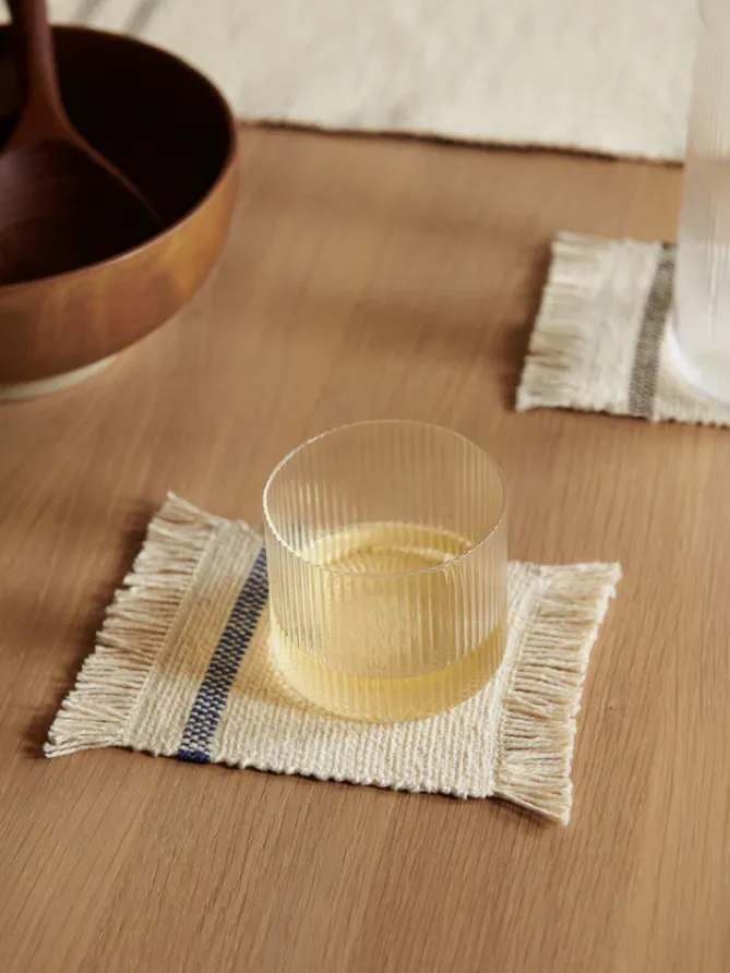 Ferm Living Ripple -Lave glass 4pk- Til Kjøkkenbenken|Til Det Dekkede Bordet