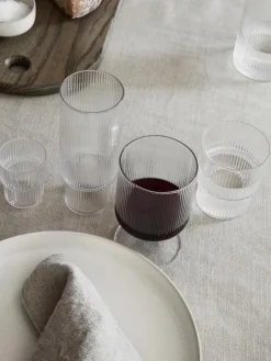 Ferm Living Ripple wineglass – 2pk- Til Det Dekkede Bordet