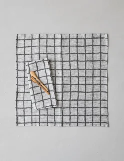 Fine Little Day Rutig Jacquard- Servietter 2pk- Til Det Dekkede Bordet