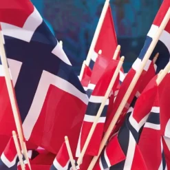 Serviett Lunsj Flagg- Til Det Dekkede Bordet