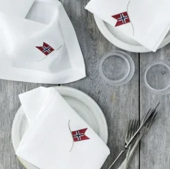Langkilde & Su00f8n Serviett med norske flagg- Til Det Dekkede Bordet|Accessories