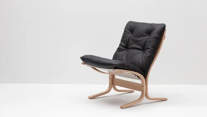 LK Hjelle Siesta Classic 60 år! -Skinn fra Norske kuer- Loungestoler