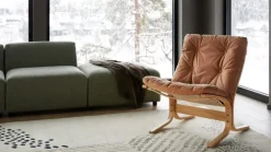 LK Hjelle Siesta Classic 60 år! -Skinn fra Norske kuer- Loungestoler