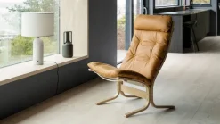 LK Hjelle Siesta Classic 60 år! -Skinn fra Norske kuer- Loungestoler
