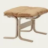 LK Hjelle Siesta Classic Fotskammel – Vintage Cognac- Loungestoler