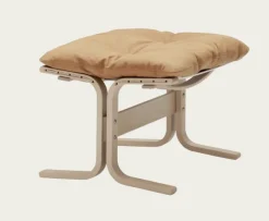 LK Hjelle Siesta Classic Fotskammel – Vintage Cognac- Loungestoler