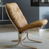 LK Hjelle Siesta Classic Vintage Cognac – lav rygg- Loungestoler