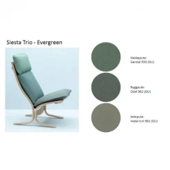 LK Hjelle Siesta Trio Fotskammel Tekstil- Loungestoler