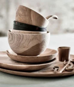 Muubs Skål 15 -Teak- Til Det Dekkede Bordet|Fat / Brett / Skåler