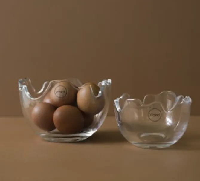 dbkd Skål Happy Easter – L – klart glass- Til Det Dekkede Bordet|Oppbevaring