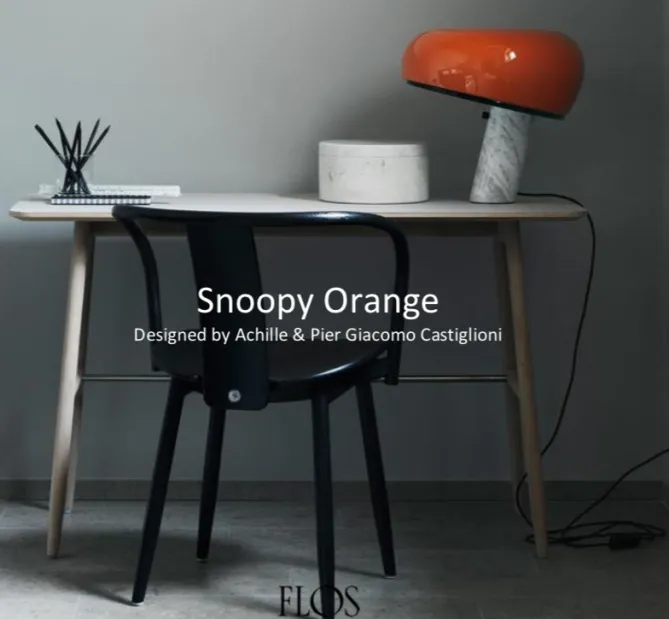 Flos SNOOPY bordlampe – orange- Bordlampe